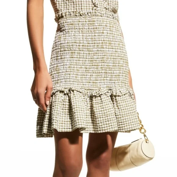 Veronica Beard Jeans
Aloya Smocked Seersucker Skirt Medium - Picture 12 of 13